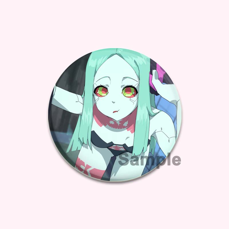 

32/44/58 мм Cyberpunk Edgerunners Rebecca Lucyna Kushinada David Martinez Мультяшные броши Extralegal Mercenaries Аниме Значки для рюкзака Подарочный 32mm