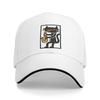Jazz Cat Saxophone Player Folk Art Sandwich Baseball Cap Workouts All Seasons Funny Music Snapback Unisex Adjustable Adult Hats