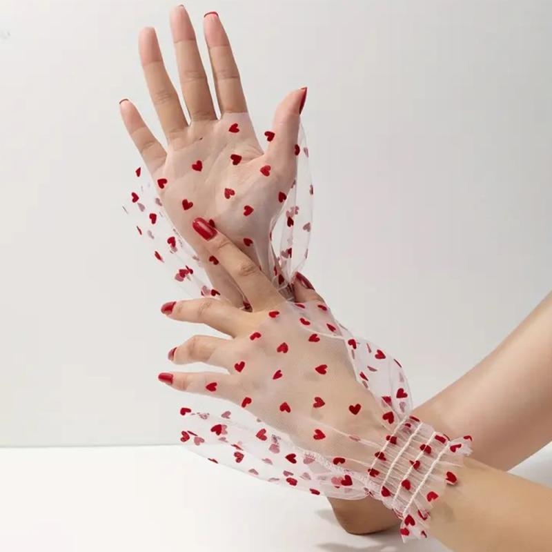Nail Art Photo Glove Polka Dot Nail Fake Cuff Nail Photography Decorative Sleeves Fashion Nail Art Accessories Photography Props