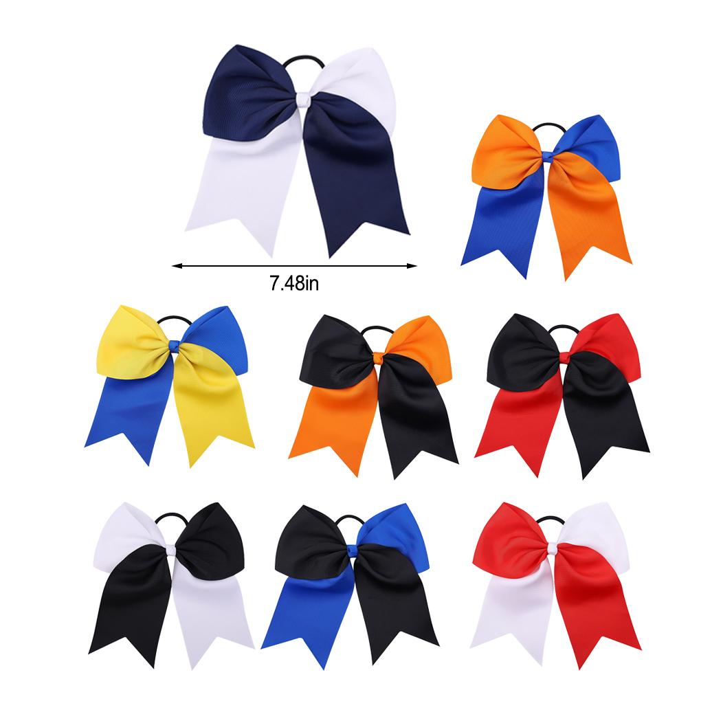 Fascia Larga Fiocco Nodo Elastico Spesso Abbinamento Colori Ornamenti Senza Impigli Stile Preppy Porta Coda di Cavallo Scrunchies Accessori
