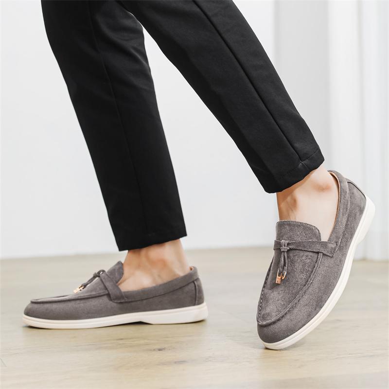 Fashion Men Casual Walking Shoes Slip on Fashion Loafers for Male Luxury Brand Dress Wedding Shoes 2025 New Arrival Men Handmade Flats