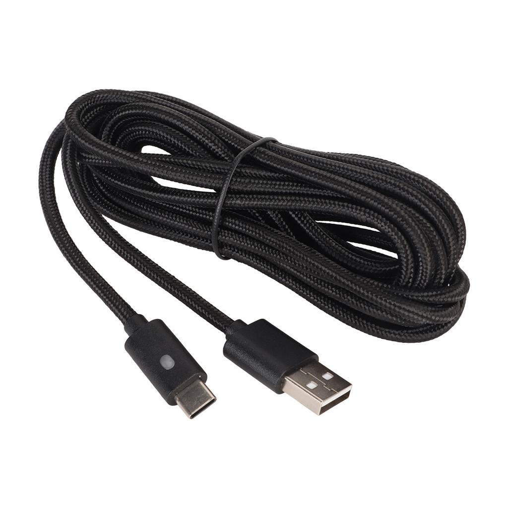 For Xbox Series Charging Cable Nylon Braiding Fast Charging USB Type C Charger Cord with LED Indicator for PS5 9.8ft