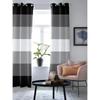 Black And White Gradient Stripes Window Curtains for Living Room Bedroom Curtain Modern Kitchen Blinds Drapes Curtains