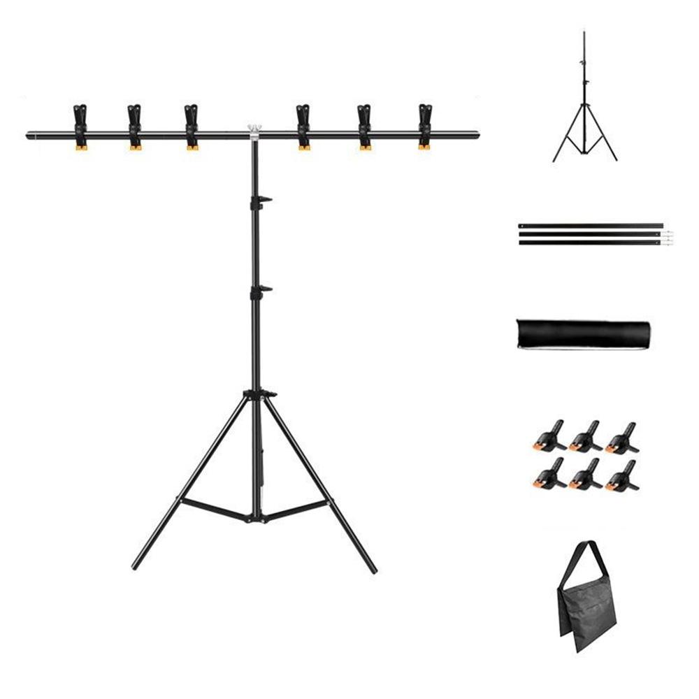 

Комплект Т-образной стойки 2 х 2 м для поддержки фона с квадратным мешком с песком для фото/видео студии Type A
