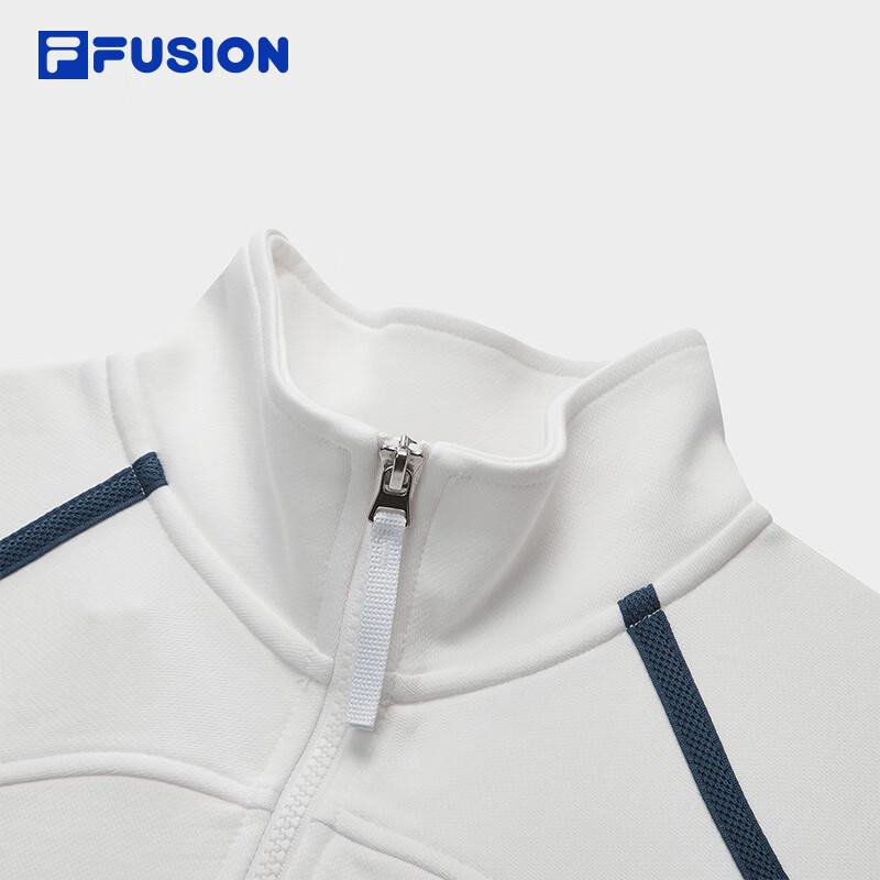 FILA FUSION Women's Stand Collar Knit Pullover Hoodie