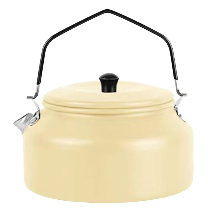 1100ml Outdoor Camping Kettle Whistling Teas Kettle Aluminum  Teapot Light Weight Portable Coffee Pots for Stovetop