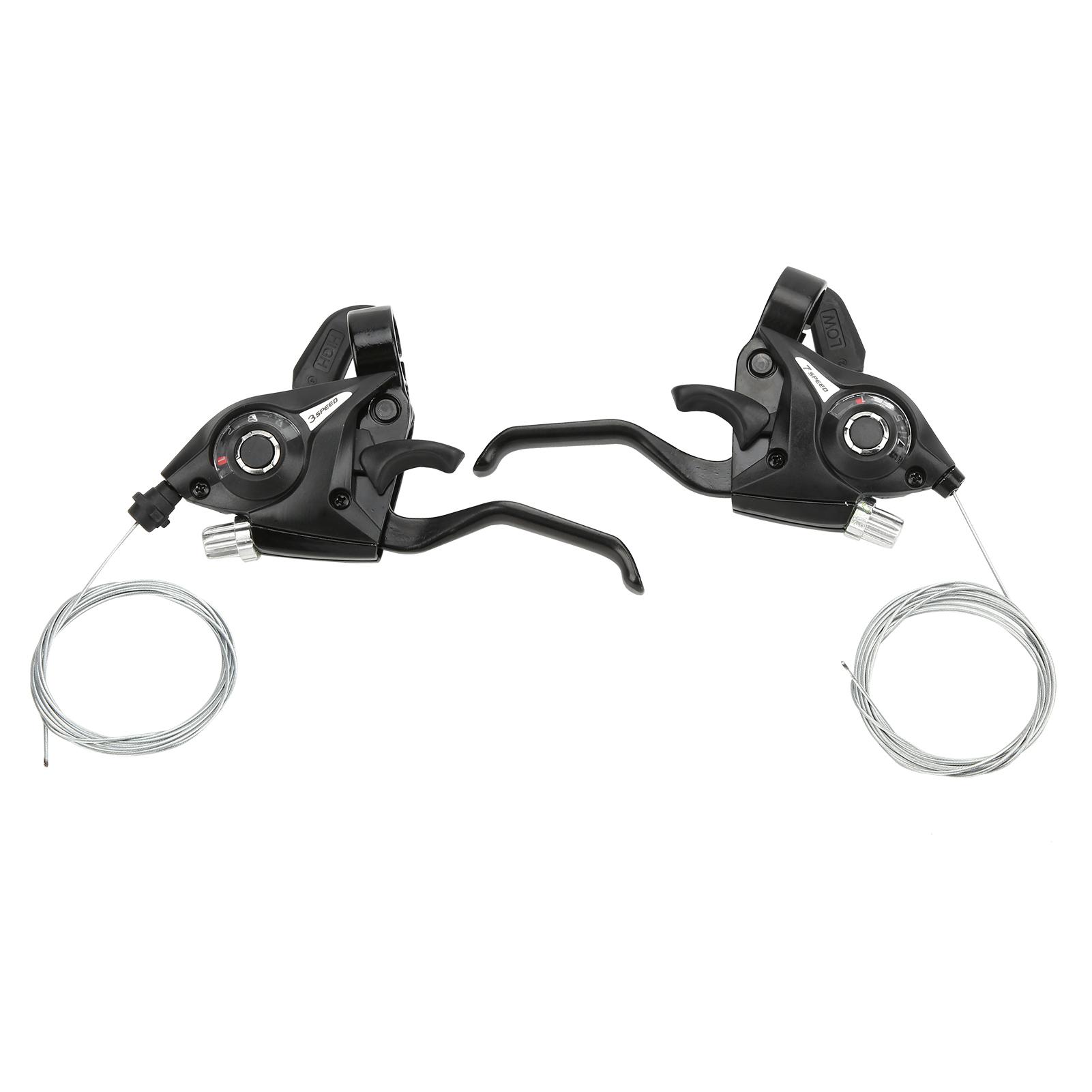 

WAKE Bicycle Shifter Brake MTB Road Bike Riding Cycling Disc Brake Levers with Shift Cable3X8 24