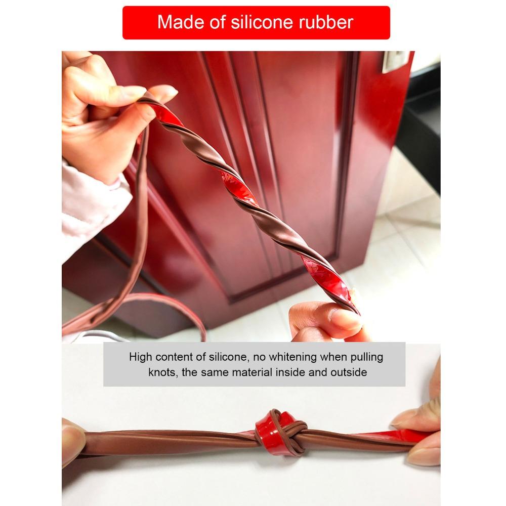 14mmx12mm Door Seal Strip Self Adhesive Sound Insulation Strip Weather Stripping Gap Filler