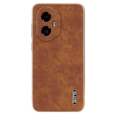 AZNS For Honor 300 Case Electroplating Crocodile Texture PU+TPU Phone Cover