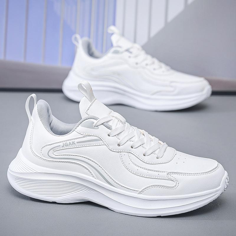 New extra large size 50 size sports shoes men's leather surface waterproof casual fashion shoes men's shoes breathable wear-resistant versatile