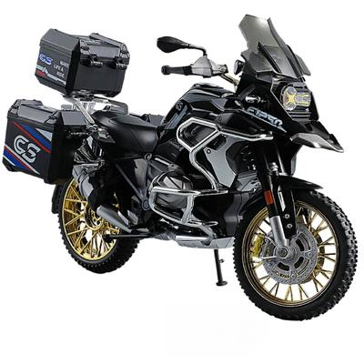 Simulation Échelle 1/10 BMW R 1250 GS Adventure Modèle de Moto en Alliage Enfants Modèle de Moto en Alliage Jouet Collection Décoration Intérieure