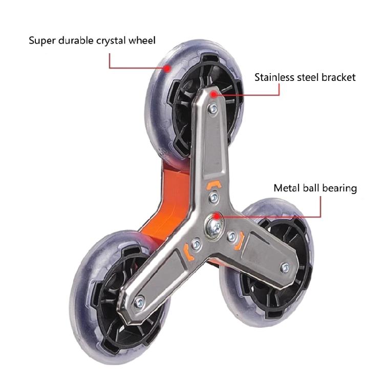 Confezione da 2 Ruote Girevoli Triangolari Facili da Installare Ruote Girevoli per Carrello Set di Ruote per Carrello Heavy Duty per Carrello della Spesa Salita Scale
