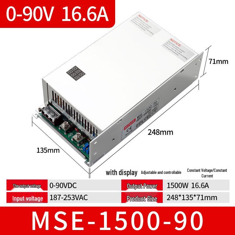 Digitales Schaltnetzteil, 1500W, 220V auf 12/24/36/48V, 0-150V, 100A Einstellbare Spannung