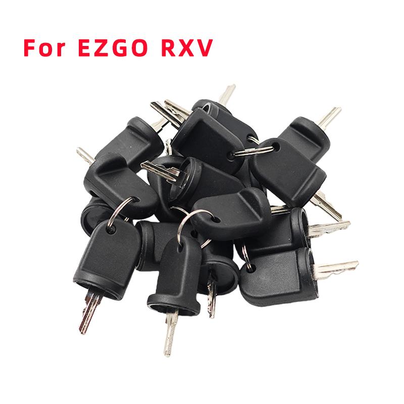 20 or 50 PCS Ignition Switch Keys Compatible with EZGO Golf Cart Gas & Electric RXV 2008- OEM 609682 609639 Ignition Keys
