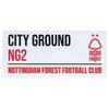 Nottingham Forest FC City Ground Street Sign