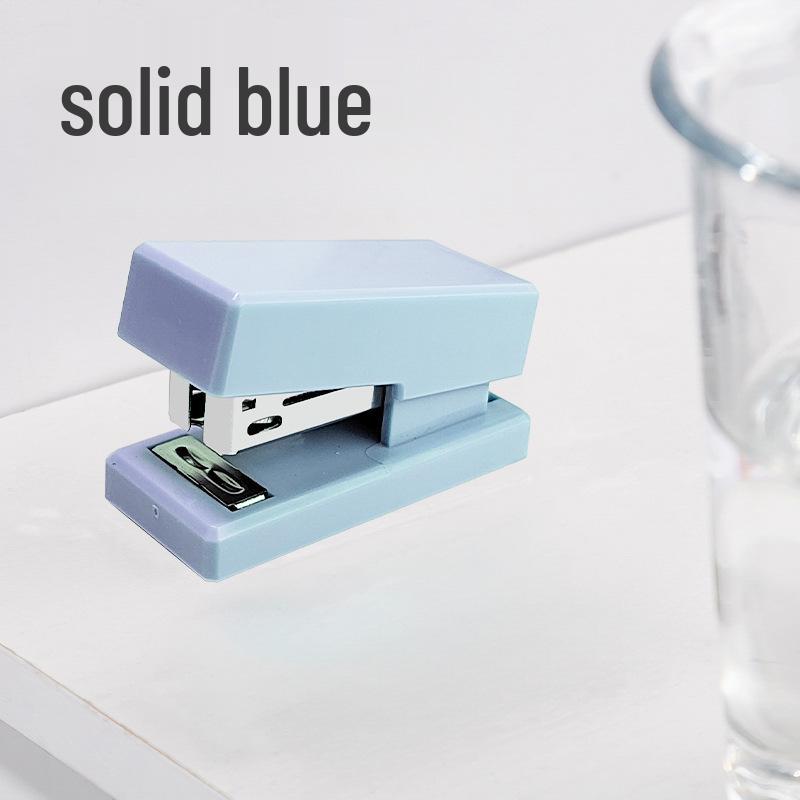 Portable Mini Stapler - Compact Transparent Design for Students