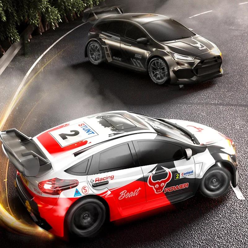 SG716 1:24 2.4G Model RC Car With LED Light 4WD High Speed Remote Control Drift Vehicle Radio Controlled Racing Toy Gift for Kid