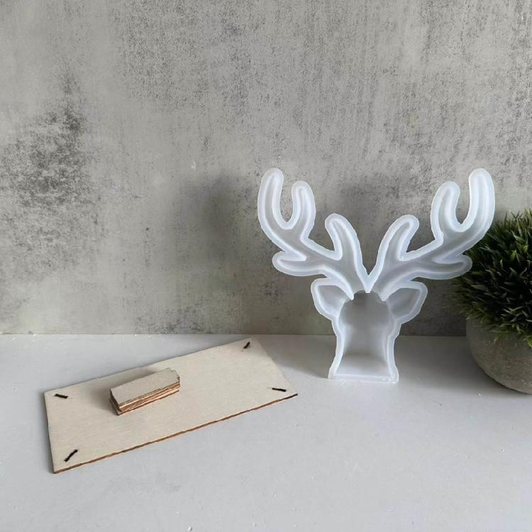 Christmas Elk Silicone Molds Ornament Candle Molds Deer Resins Molds Decorations