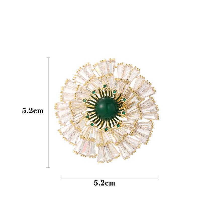 Snowflake & Butterfly Zircon Brooch with Freshwater Pearl for Women's Korean Style Suit Coat
