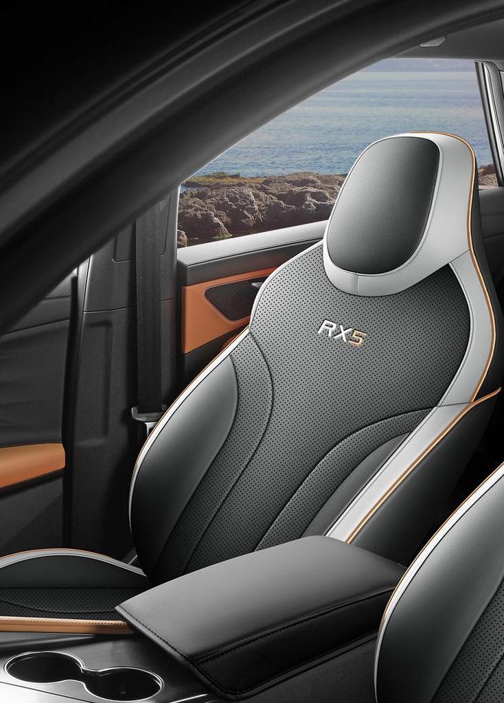 Leather Car Seat Cushion for Roewe RX5 - All-Season, Five-Seater Design