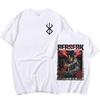 Japanisches Anime Berserk Guts Grafik-T-Shirt Swordsman Gatsu Sacrifice Zodd Fight Sommer-T-Shirts für Herren und Damen, Baumwolle, Gothic-T-Shirts, Streetwear