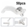 50*Klammern+50*Schrauben/100*Klammern+100*Schrauben 10mm/0.4in Rostschutz Ultradünn