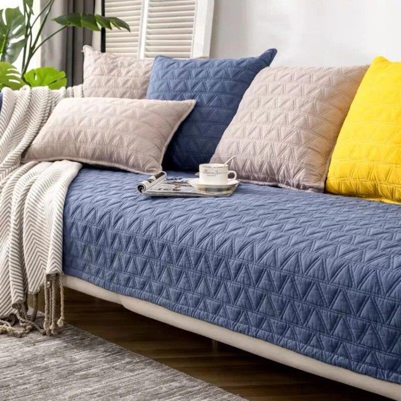 Cotton Sofa Cover Sofa Towel for Living Room Modern Univeral Couch Cover Sofa Chaise Cover Lounge Covers for Sofa 1/2/3/4 Seater