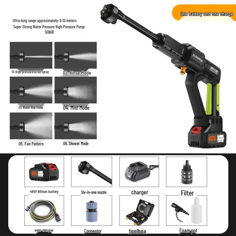 Kaleduo Cordless Portable Pressure Washer CN plug (adapter included)