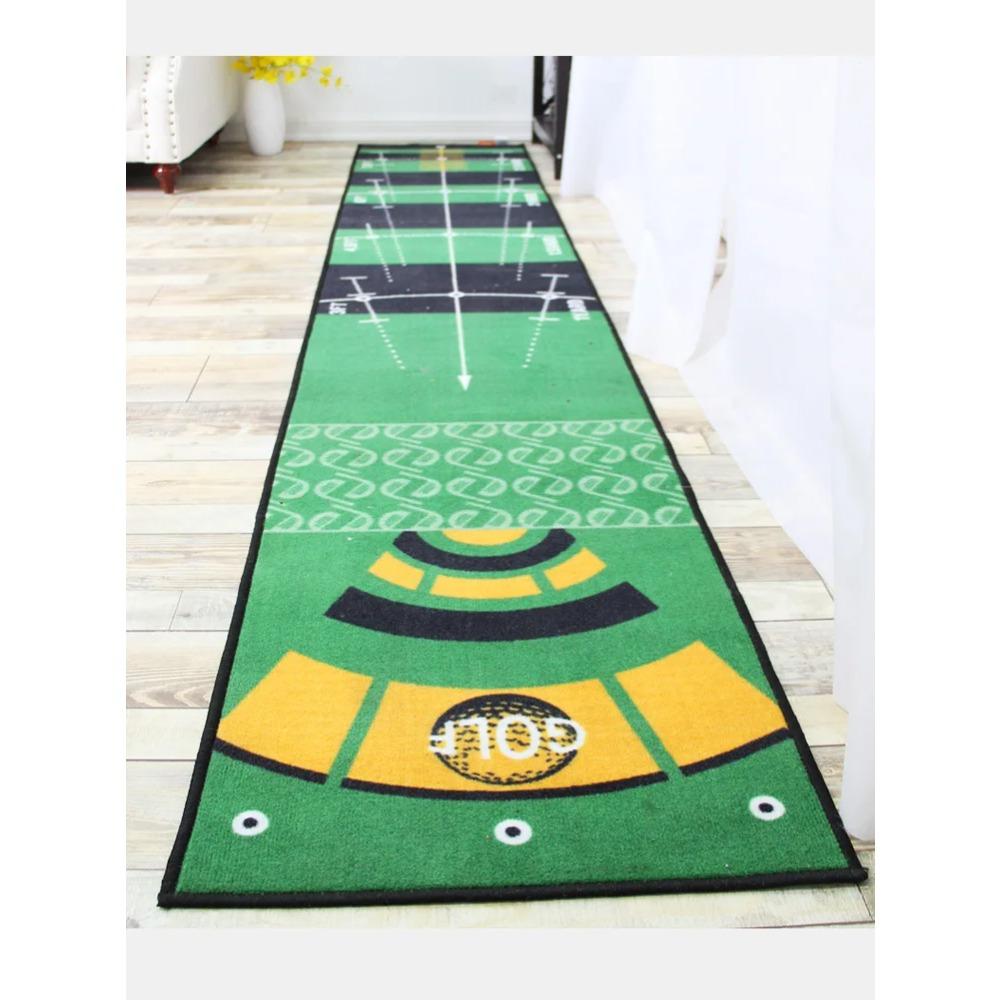 BEPAN Portable Carpet Indoor Office Home Golf Putter Practice Carpet Trainer Strike Pad Golf Mat Golf Green Trainer