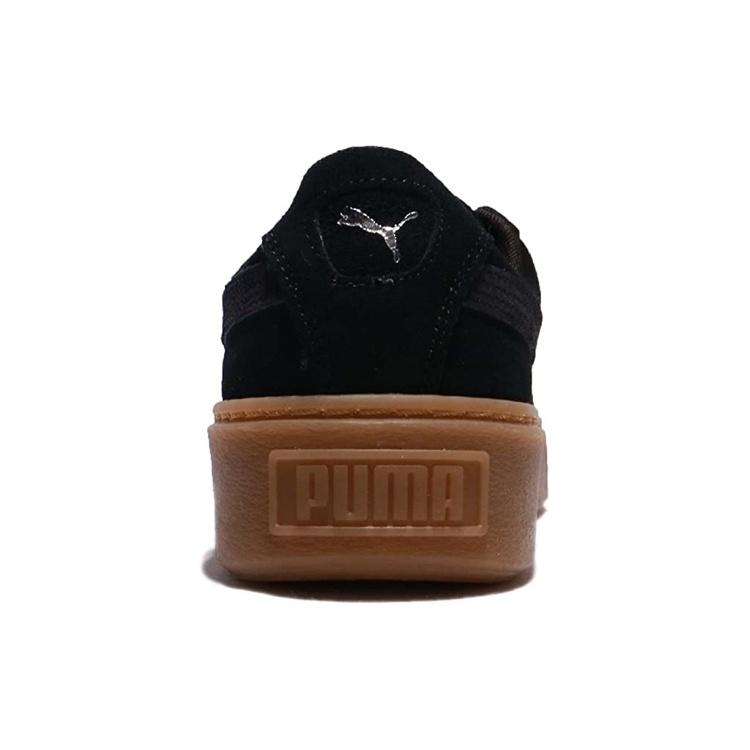 (WMNS) PUMA Suede Platform Animal Low Top Black Women's 365109-01
