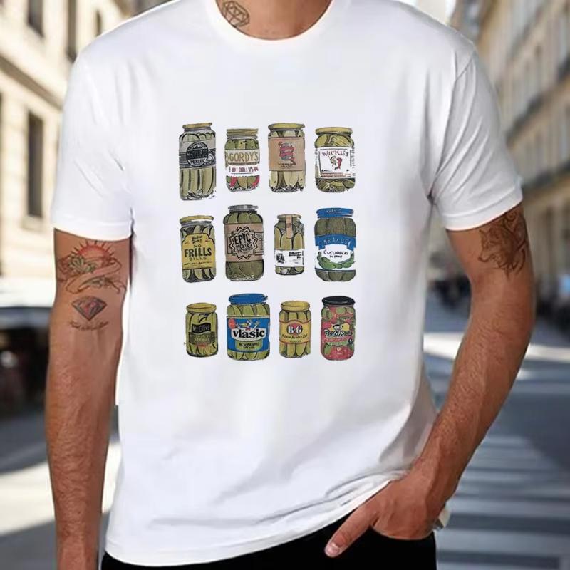 2025 Summer Y2K Short Sleeve High Street Short Sleeve Men's and Women's Printed DIY Pattern Round Neck T-shirt Short Sleeve