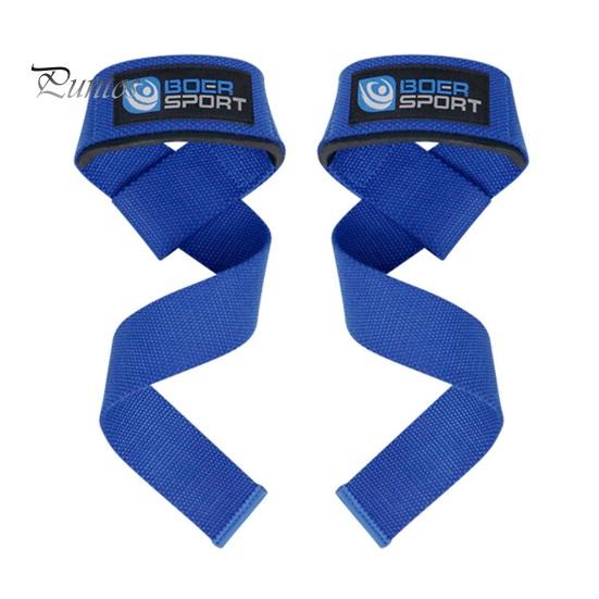 

1 пара подъемных ремней для мужчин и женщин, противоскользящая лента для тяжелой атлетики, бодибилдинга, пауэрлифтинга, силовых тренировок, домашний тренажерный зал, становая тяга, ремешок на запястье синий