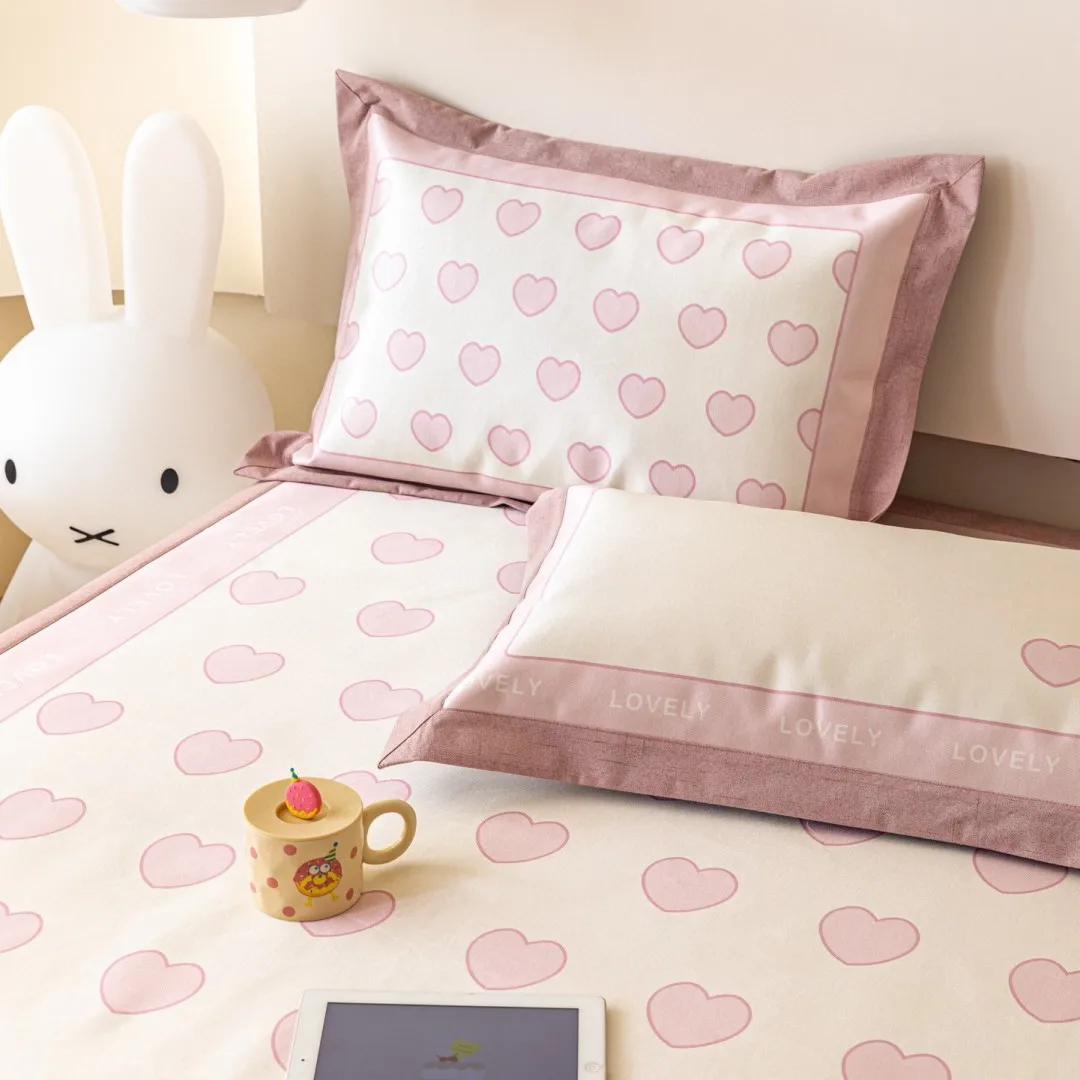 Милый летний комплект из трех предметов из ледяного шелка с принтом медведя — фото 4