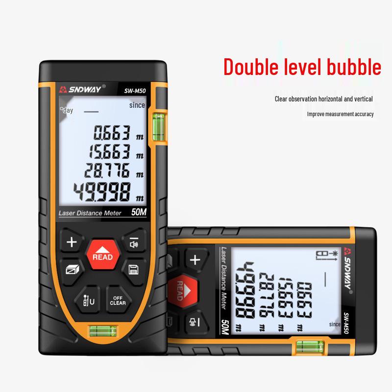 Shen Dawei SW-M50 Handheld Laser Distance Meter - Infrared Room Measuring Device