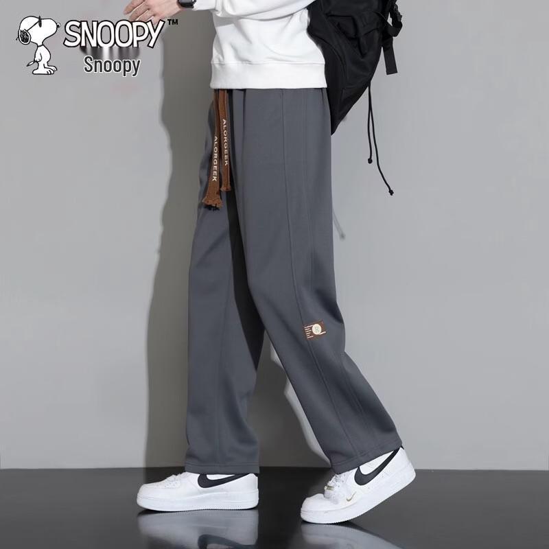 Snoopy Men s Loose Straight-Leg Casual Pants 2XL