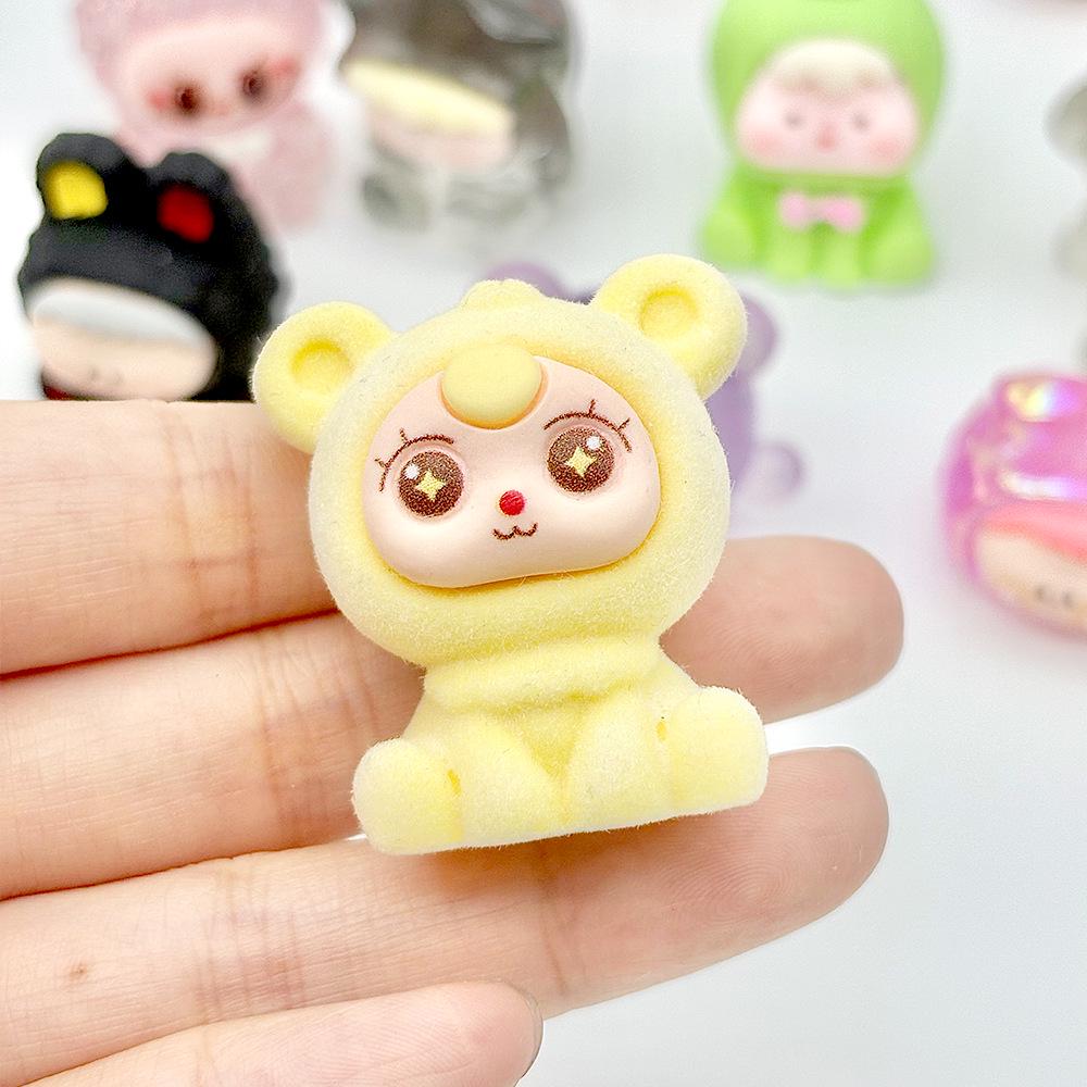 Figuritas de Resina de Dibujos Animados 3D: Accesorios y Colgantes para Llaveros DIY para Estudiantes