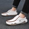 Plus size 36-48 New Fashion men handmade leather casual sneakers classic design platform loafers breathable flats driving shoes
