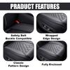 Leather Front Car Seat Covers, Anti-Slip Breathable Bottom Car Seat Protector, Full Wrapping Comfortable Edge Automotive Seat Covers, Fits Cars,
