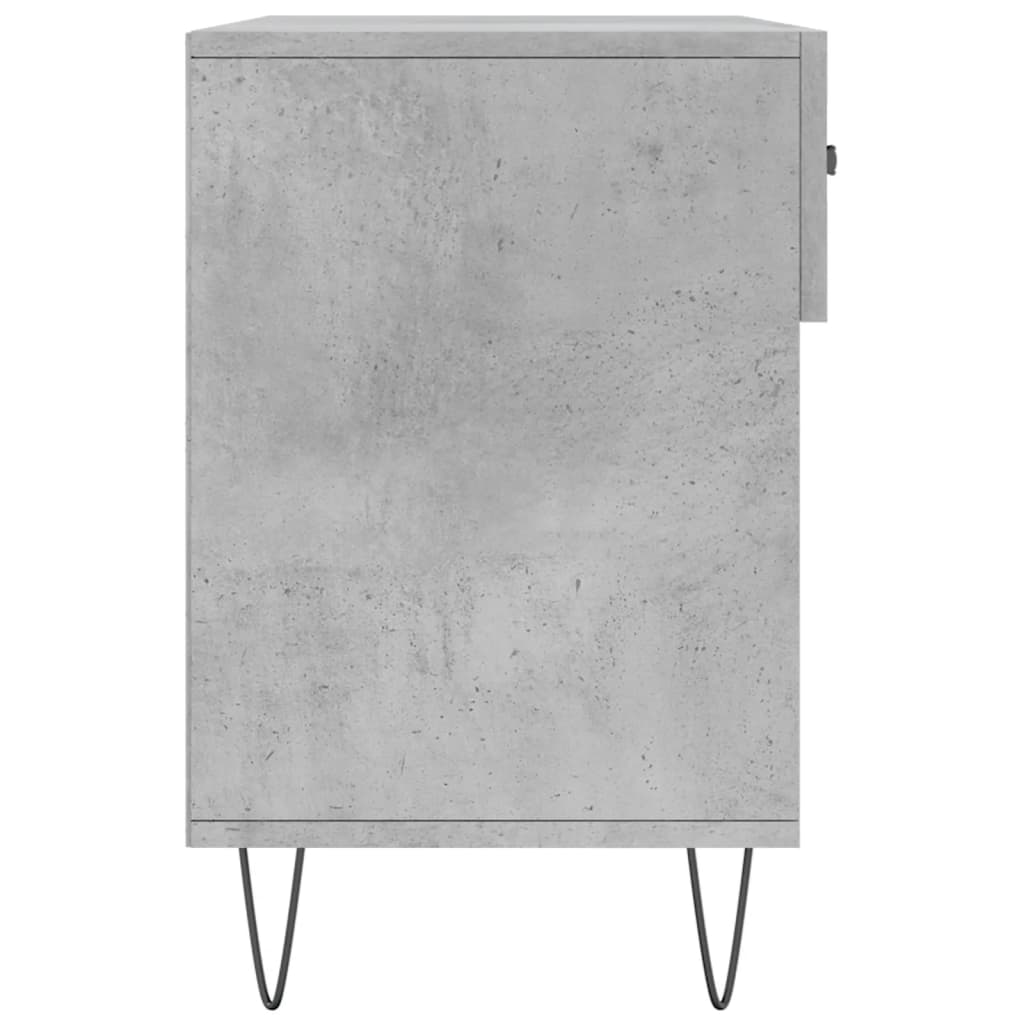 Vidaxl Bench With Shoe Storage, Concrete Grey, 102X35X55 Cm