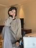 Women's Striped Loose-Fit Pullover Sweater - 2024 Autumn Casual Trend