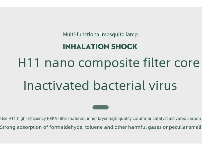 Mini Skrivebordsluftrenser med Negativ Ionteknologi for Hjem og Kontor, Fjerner Formaldehyd
