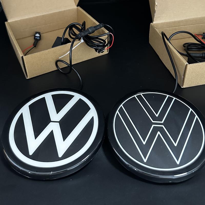 ZCKOT1 For VW Volkswagen Jetta MK5 Golf Light up Front Grill Emblem 137mm with ACC/radar For VW Golf7.5/polo/Passat/T-Roc/T-Cross/Arten