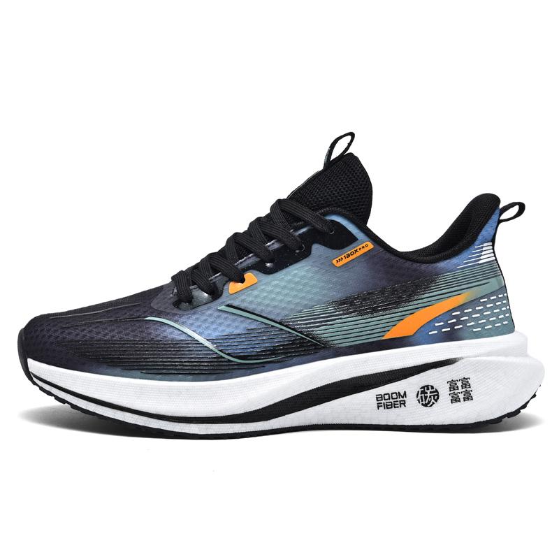 Men's casual speed runing shoes outdoor four seasons wear-resistant breathable sneakers soft-sole comfortable racing sports shoe