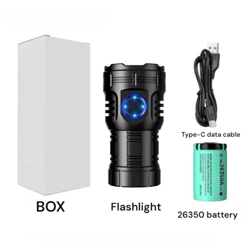 3000LM 6 LED Flashlight 4 Modes USB Rechargeable Torch Super Bright Outdoor Camping Light with Magnetic Emergency Work Lamp