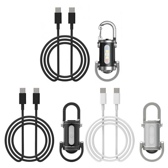 Rechargeable LED Flashlight High Brightness 3 Lighting Modes Waterproof Compact Portable Keychain Flashlight Mini Torch