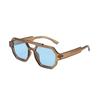 Vintage Geometric Square Pilot Sunglasses With Uv400 Protection For Outdoor Sports And Fashion