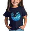 Children's Fashion Daily Printed Round Neck Short Sleeved Casual T-shirt Top