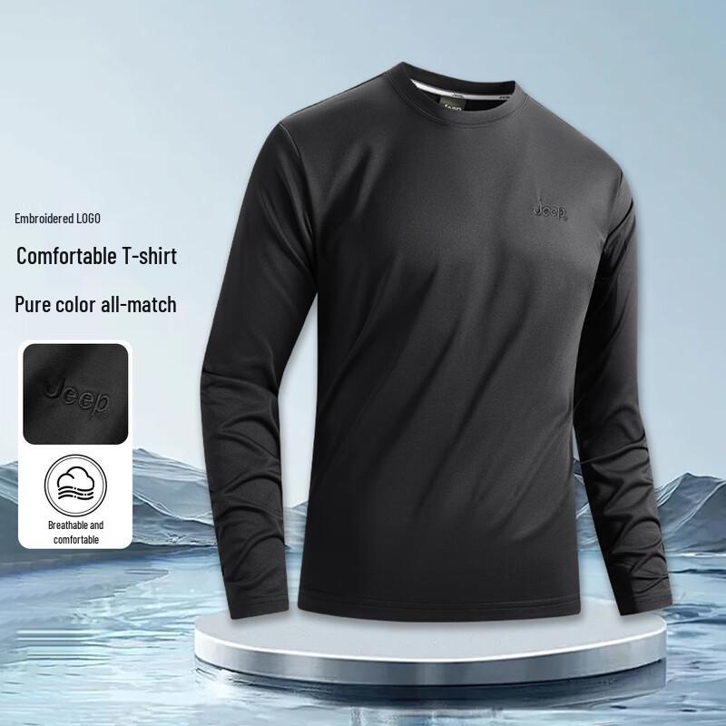 

Jeep Unisex American Retro Loose Fit Long-Sleeve Top 3XL