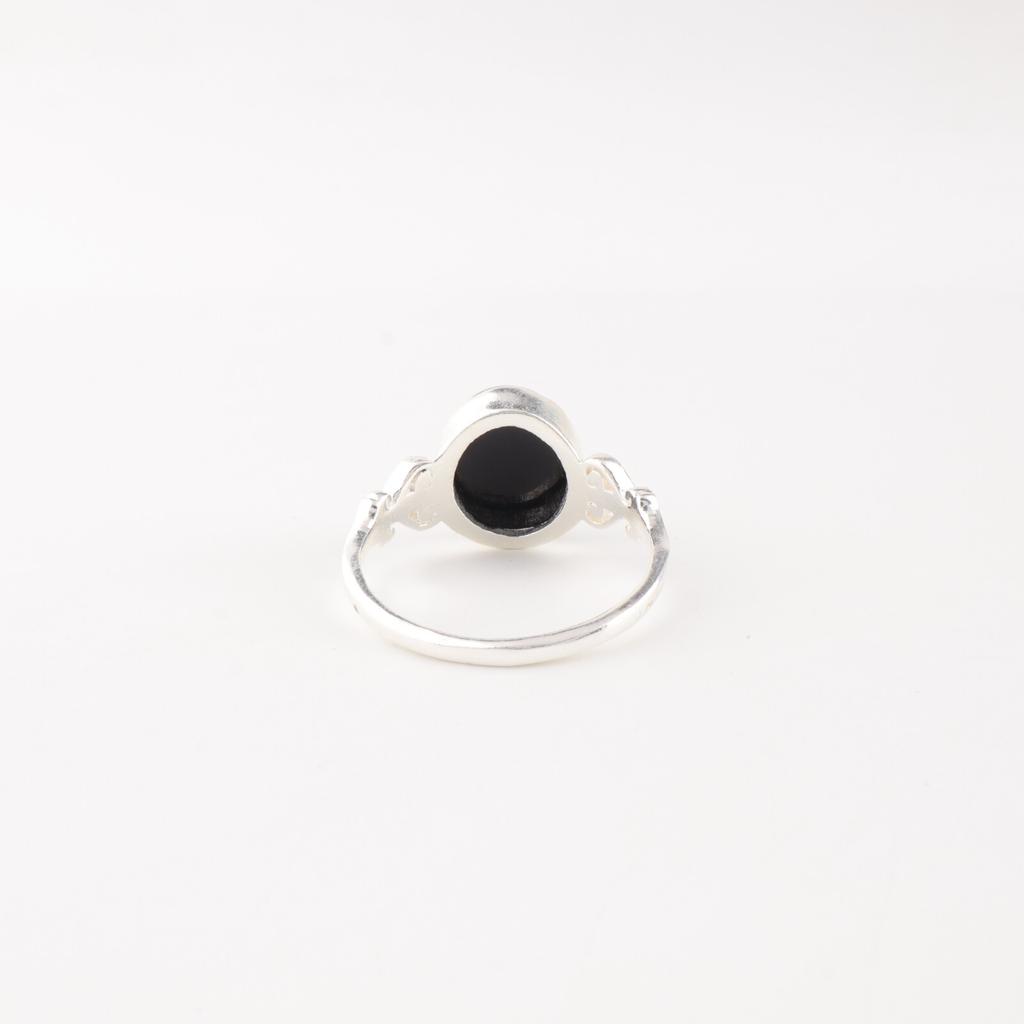 Black Tourmaline Gemstone 925 Sterling Silver Jewelry Handmade Beautiful Ring RR-66-30