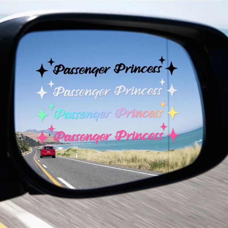 Passagerare Princess Star Bilspegeldekaler Dekoration Backspegel Bilfordon Vinyldekaldekal Interiörtillbehör